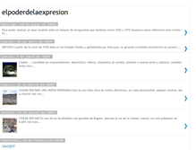 Tablet Screenshot of elpoderdelaexpresion.blogspot.com