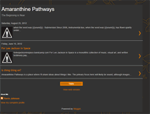 Tablet Screenshot of amaranthinepathways.blogspot.com