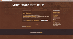 Desktop Screenshot of muchmorethannear.blogspot.com