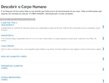 Tablet Screenshot of descobrircorpohumano.blogspot.com