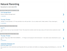 Tablet Screenshot of naturalparentingtoday.blogspot.com