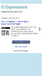 Mobile Screenshot of gexpressions.blogspot.com