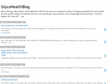 Tablet Screenshot of glycohealthblog.blogspot.com