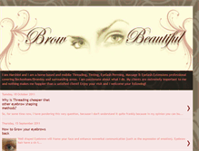 Tablet Screenshot of browbeautiful.blogspot.com