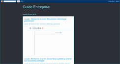 Desktop Screenshot of guide-entreprise.blogspot.com