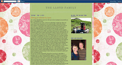 Desktop Screenshot of lloydfamily7.blogspot.com