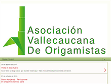 Tablet Screenshot of encuentroorigamicolombia.blogspot.com