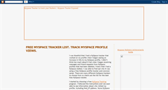 Desktop Screenshot of myspacetracker.blogspot.com