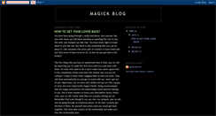Desktop Screenshot of magick-spells.blogspot.com