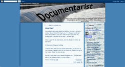 Desktop Screenshot of documentarist.blogspot.com