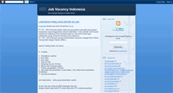 Desktop Screenshot of indonesia-job-vacancy.blogspot.com