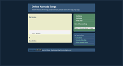 Desktop Screenshot of listen-kannada.blogspot.com