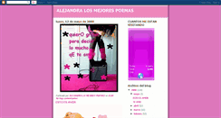 Desktop Screenshot of alejandralosmejorespoemas.blogspot.com