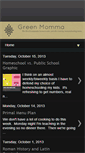 Mobile Screenshot of greenmommas.blogspot.com