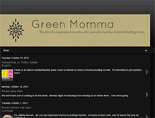 Tablet Screenshot of greenmommas.blogspot.com