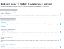 Tablet Screenshot of bestmassgainer.blogspot.com