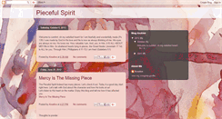 Desktop Screenshot of piecefulspirit.blogspot.com