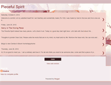 Tablet Screenshot of piecefulspirit.blogspot.com