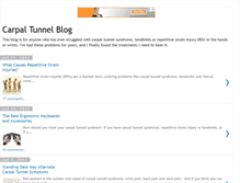 Tablet Screenshot of carpaltunnelblog.blogspot.com