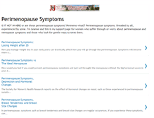 Tablet Screenshot of aboutperimenopausesymptoms.blogspot.com