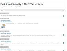 Tablet Screenshot of esetserials.blogspot.com