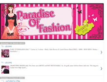 Tablet Screenshot of paradise-of-fashion.blogspot.com