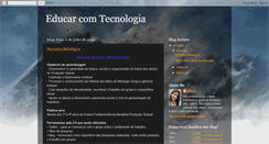 Desktop Screenshot of educarcomtecnologia-allessa.blogspot.com