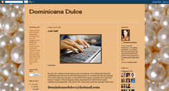 Desktop Screenshot of dominicanadulce.blogspot.com