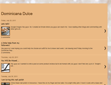 Tablet Screenshot of dominicanadulce.blogspot.com