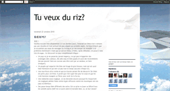 Desktop Screenshot of du-riz-a-gogo.blogspot.com