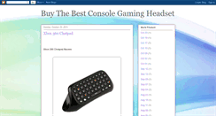 Desktop Screenshot of bestconsolegamingheadset.blogspot.com