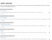 Tablet Screenshot of joshjourney.blogspot.com