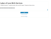 Tablet Screenshot of laboroflovebirthservices.blogspot.com