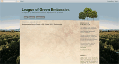 Desktop Screenshot of leagueofgreenembassies.blogspot.com