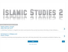 Tablet Screenshot of islamicstudies2.blogspot.com