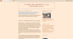 Desktop Screenshot of forodelectura2009.blogspot.com