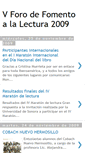 Mobile Screenshot of forodelectura2009.blogspot.com