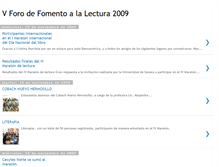 Tablet Screenshot of forodelectura2009.blogspot.com