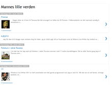 Tablet Screenshot of manneslilleverden.blogspot.com