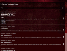 Tablet Screenshot of lifeofvolunteer.blogspot.com