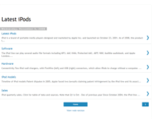 Tablet Screenshot of latestipods.blogspot.com
