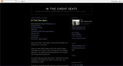 Desktop Screenshot of inthecheapseats.blogspot.com