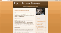 Desktop Screenshot of livrariapasargada.blogspot.com