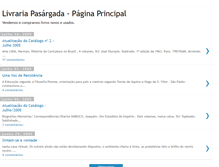 Tablet Screenshot of livrariapasargada.blogspot.com