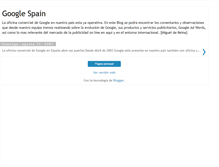 Tablet Screenshot of googlespain.blogspot.com