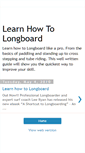 Mobile Screenshot of learnhowtolongboard.blogspot.com