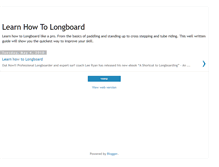 Tablet Screenshot of learnhowtolongboard.blogspot.com