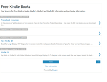 Tablet Screenshot of freekindlebooksblog.blogspot.com