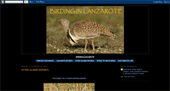 Desktop Screenshot of birdinglanzarotecontents.blogspot.com
