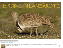 Tablet Screenshot of birdinglanzarotecontents.blogspot.com